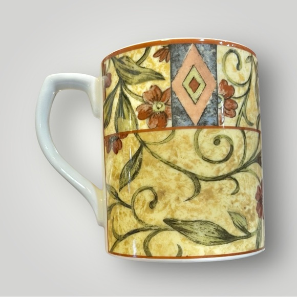 Royal Doulton Everyday Cinnabar Floral Coffee Mug Cup Fine China Set of 2 Used - Picture 6 of 12